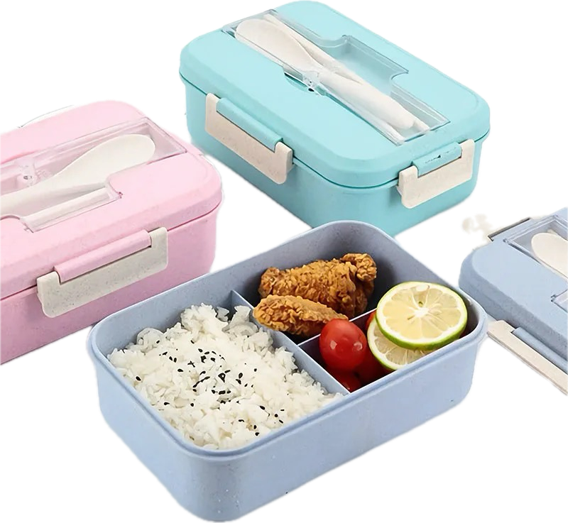 LUNCHBOX with GREEN PRODUCTS cutlery