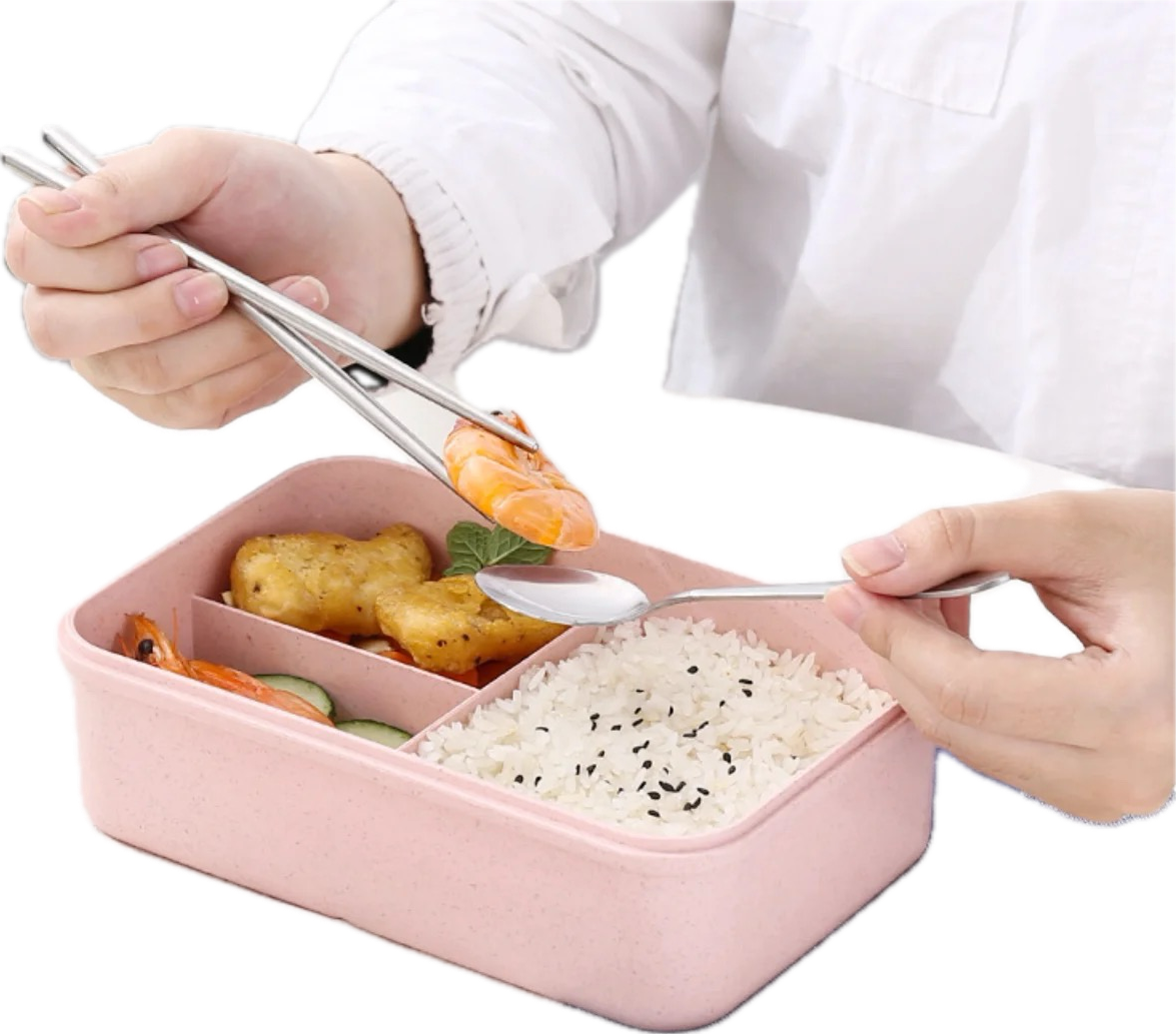 LUNCHBOX with GREEN PRODUCTS cutlery