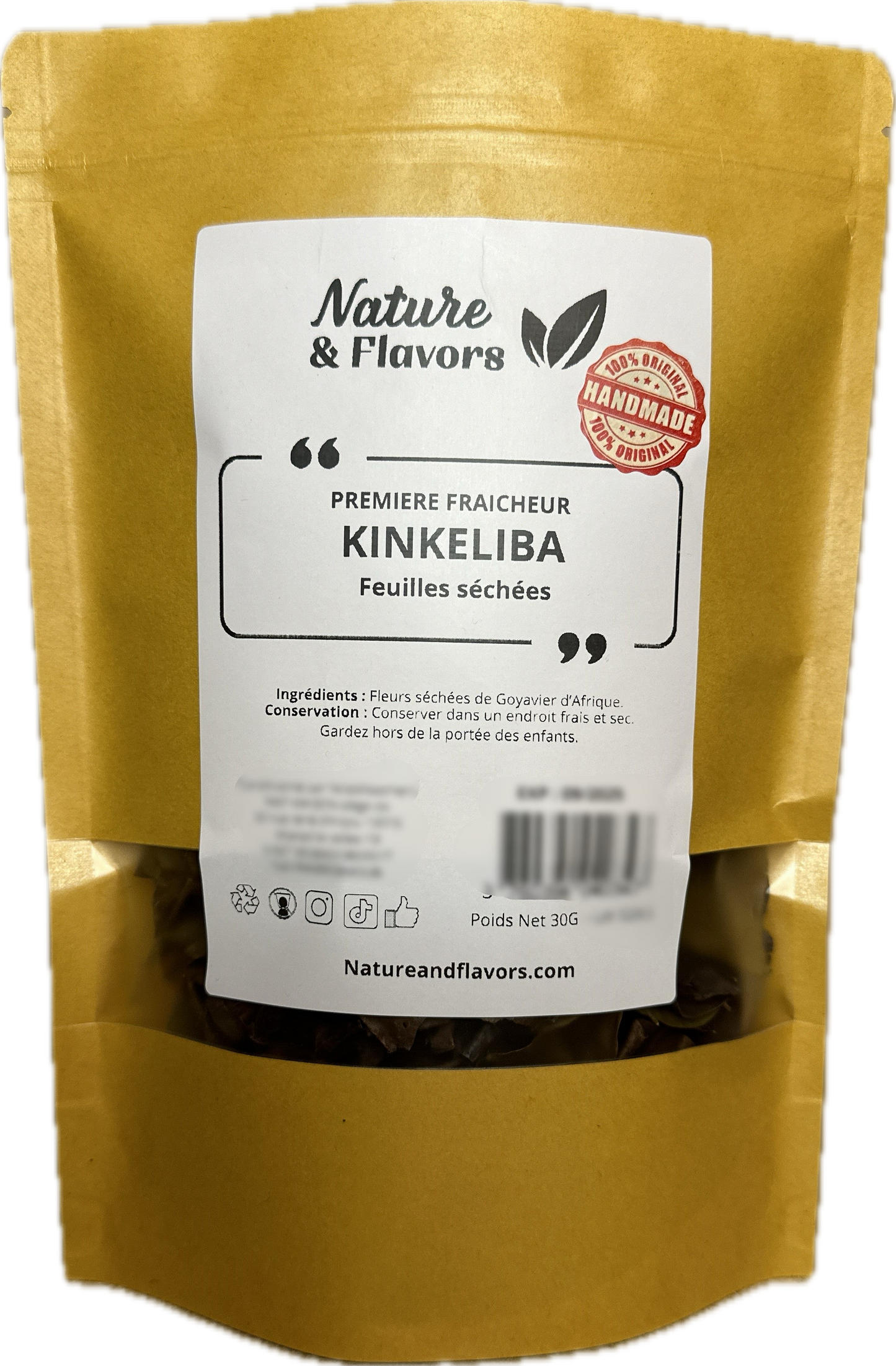 KINKELIBA feuilles séchées et sélectionnées PREMIERE FRAICHEUR